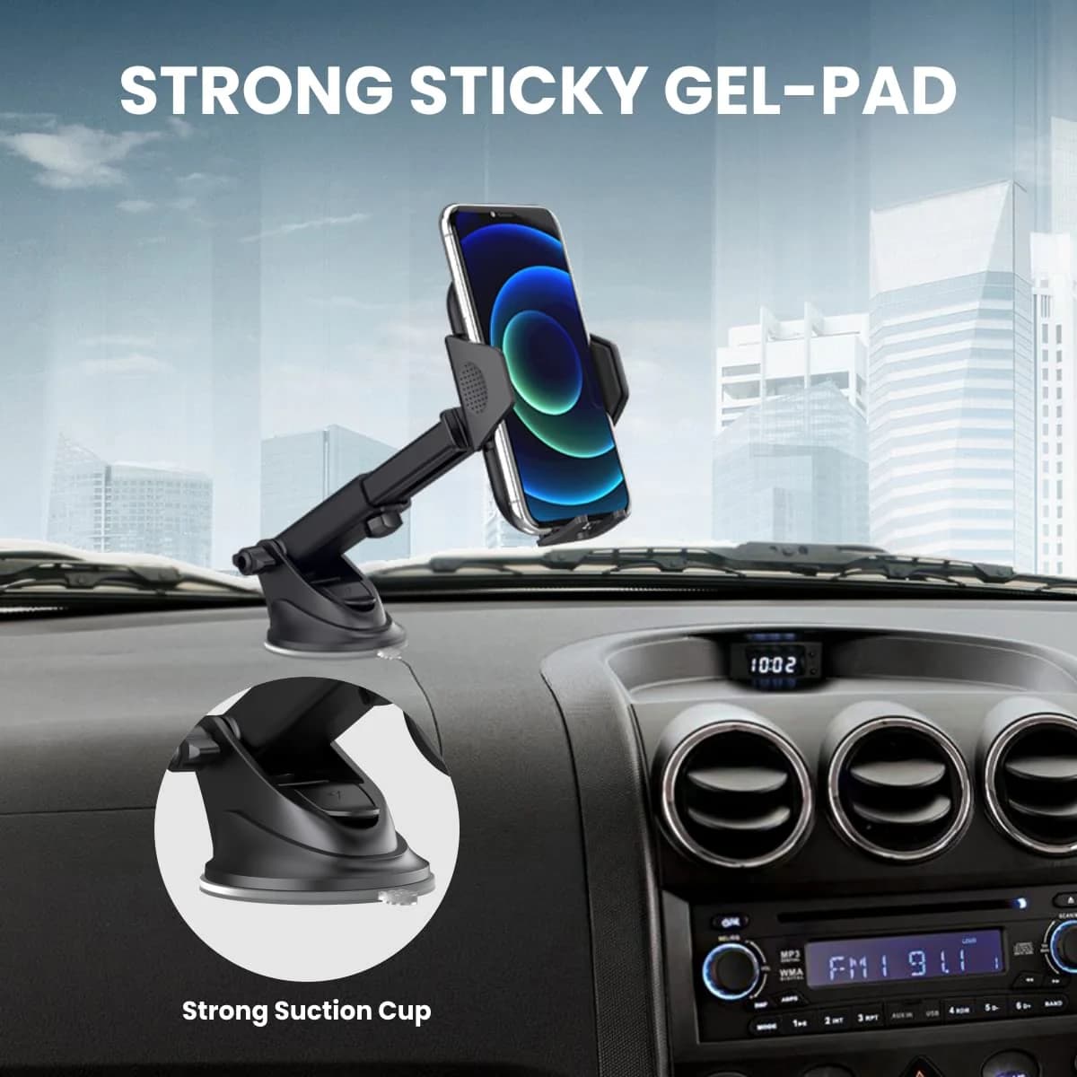 Clamp M
Adjustable Height | 360° Rotation | Suction Cup Mount | 180° Pivot 5