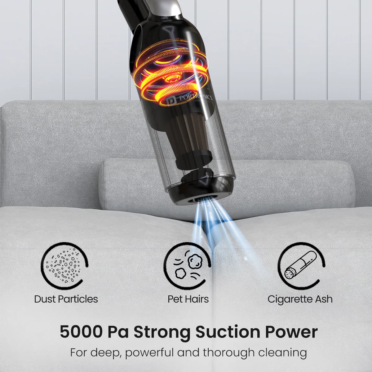 Mopcop 3
Strong Suction | Washable HEPA Filtration | Rechargeable Battery |Multi-Purpose Nozzles 5
