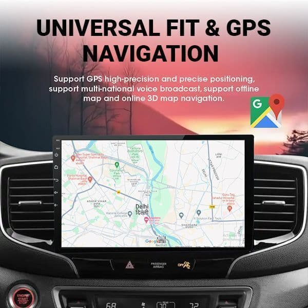 BASSOHOLIC 9 Inch Android 10 System for Tata Nexon 2GB/16GB RAM & ROM/HD Display/GPS/SWC 3