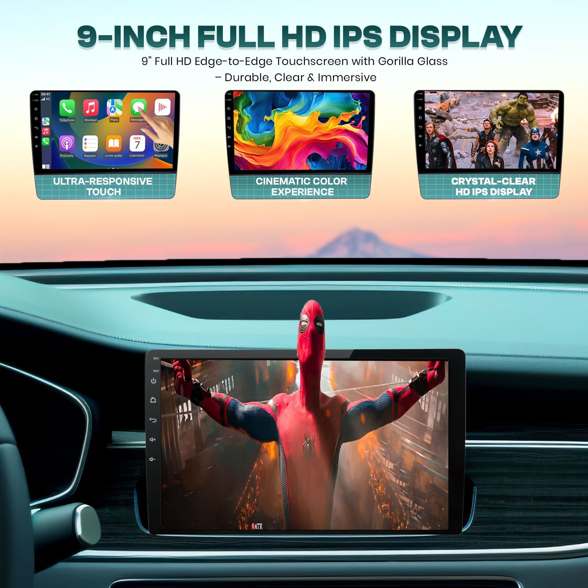 BASSOHOLIC Android CarPlay | 4GB 64GB | Touchscreen Display for i20 Elite | GPS AN3 Car Stereo 3
