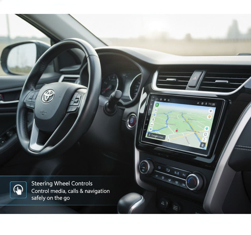 BASSOHOLIC Android CarPlay | 4GB 64GB | Multimedia Screen for i20 | Bluetooth Audio AU0 Car Stereo 4