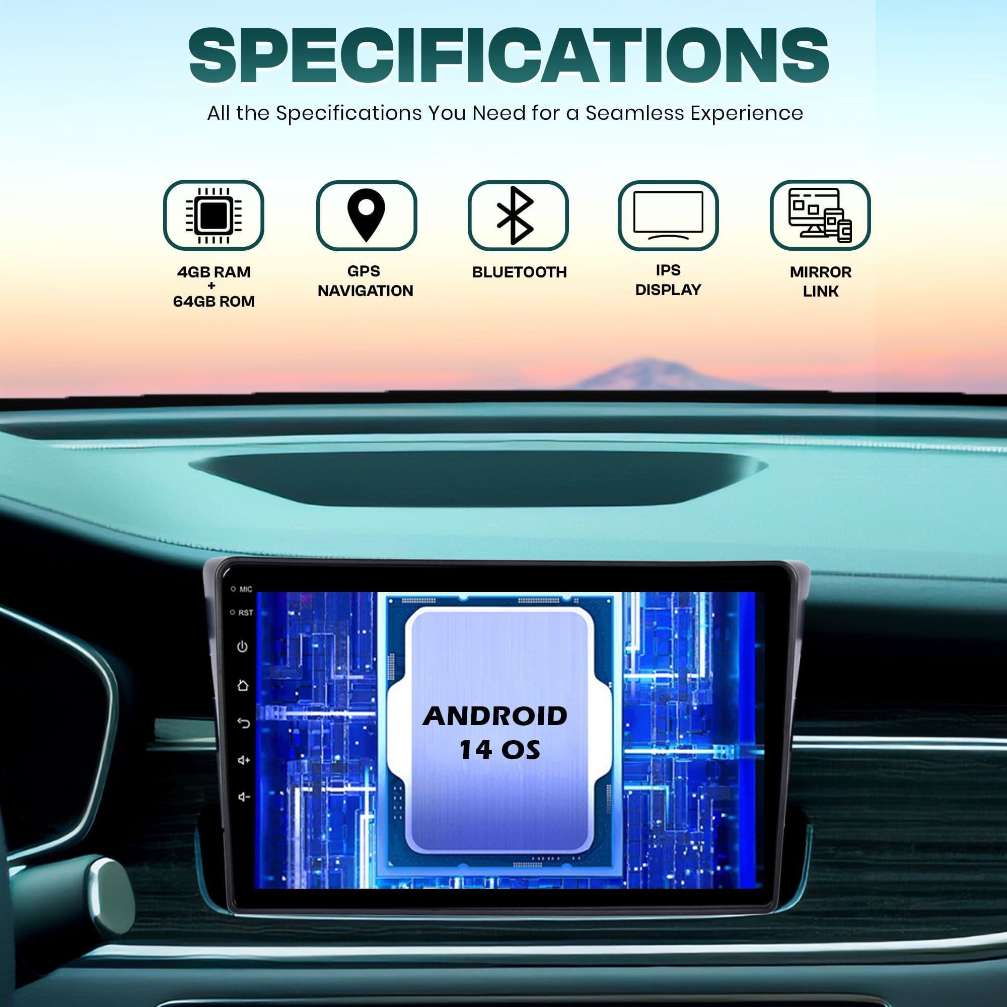 BASSOHOLIC Android CarPlay | 4GB 64GB | Multimedia Screen for Fabia | GPS Navigation BR3 Car Stereo 4