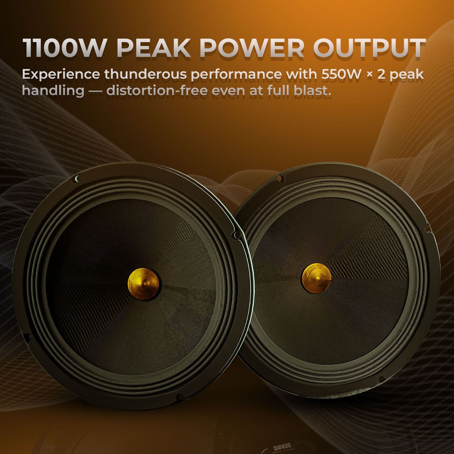 DBASE 6.5" High Efficiency Midrange Speaker | Powerful Sound | 4 Ohm | Universal Fit 4
