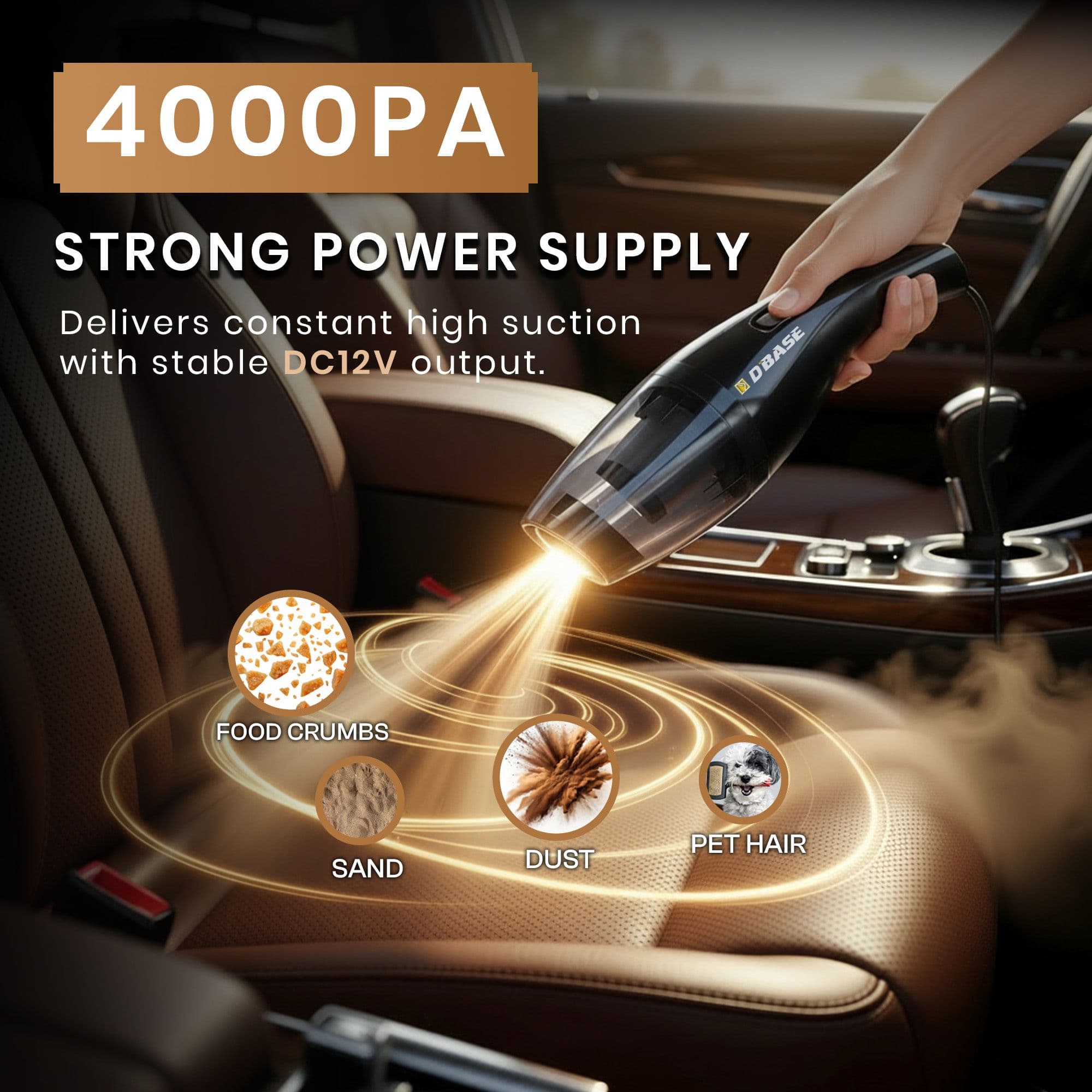 Car Vaccum Cleaner | High power suction | Portable size | HEPA size 2