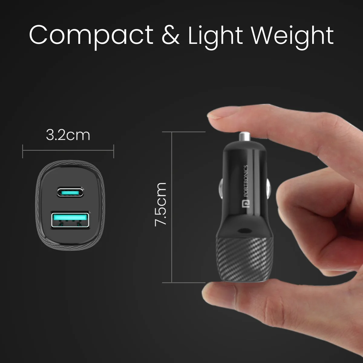 Car Power 6
Dual Output | Type-C PD | USB Port | 51 Watts 3