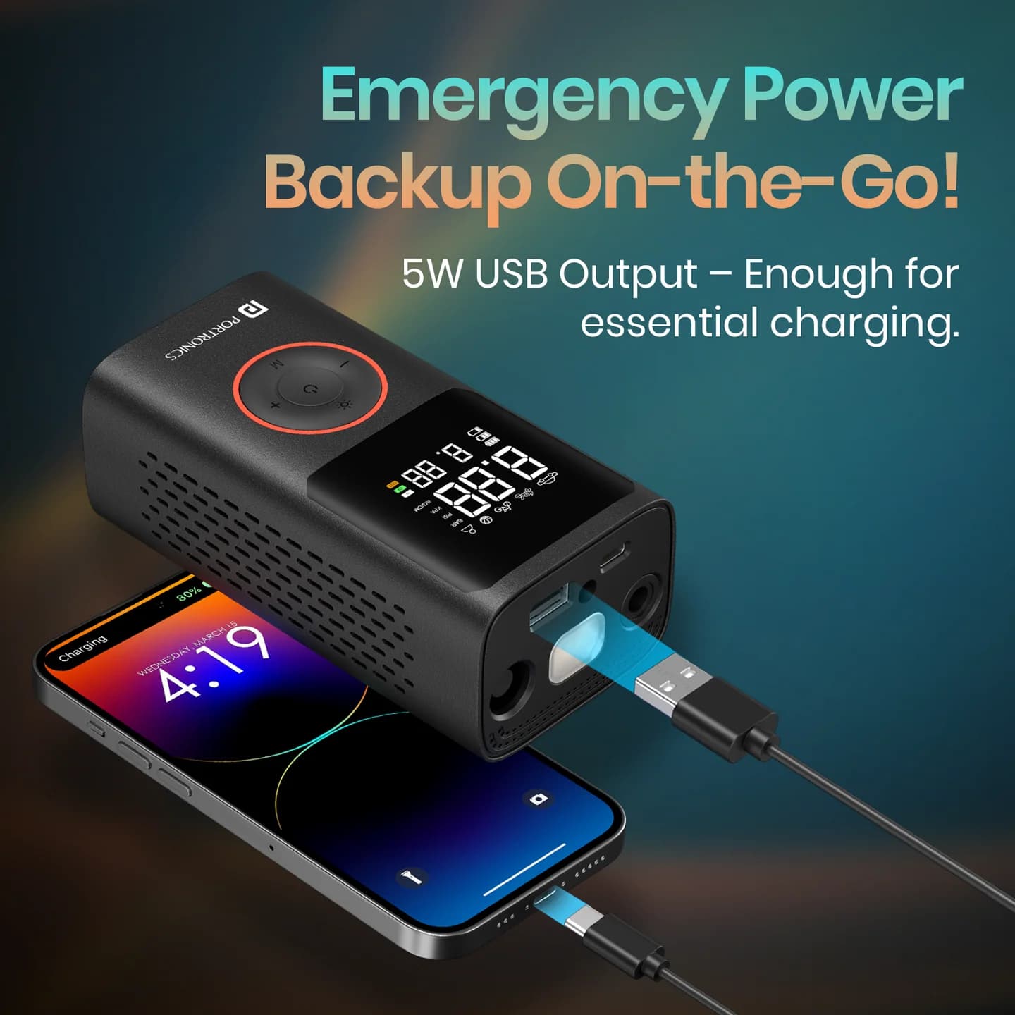 VAYU
Pre-set Inflation Modes | Digital Display | Dual Power Source | 2 x 2000 mAh Batteries 5