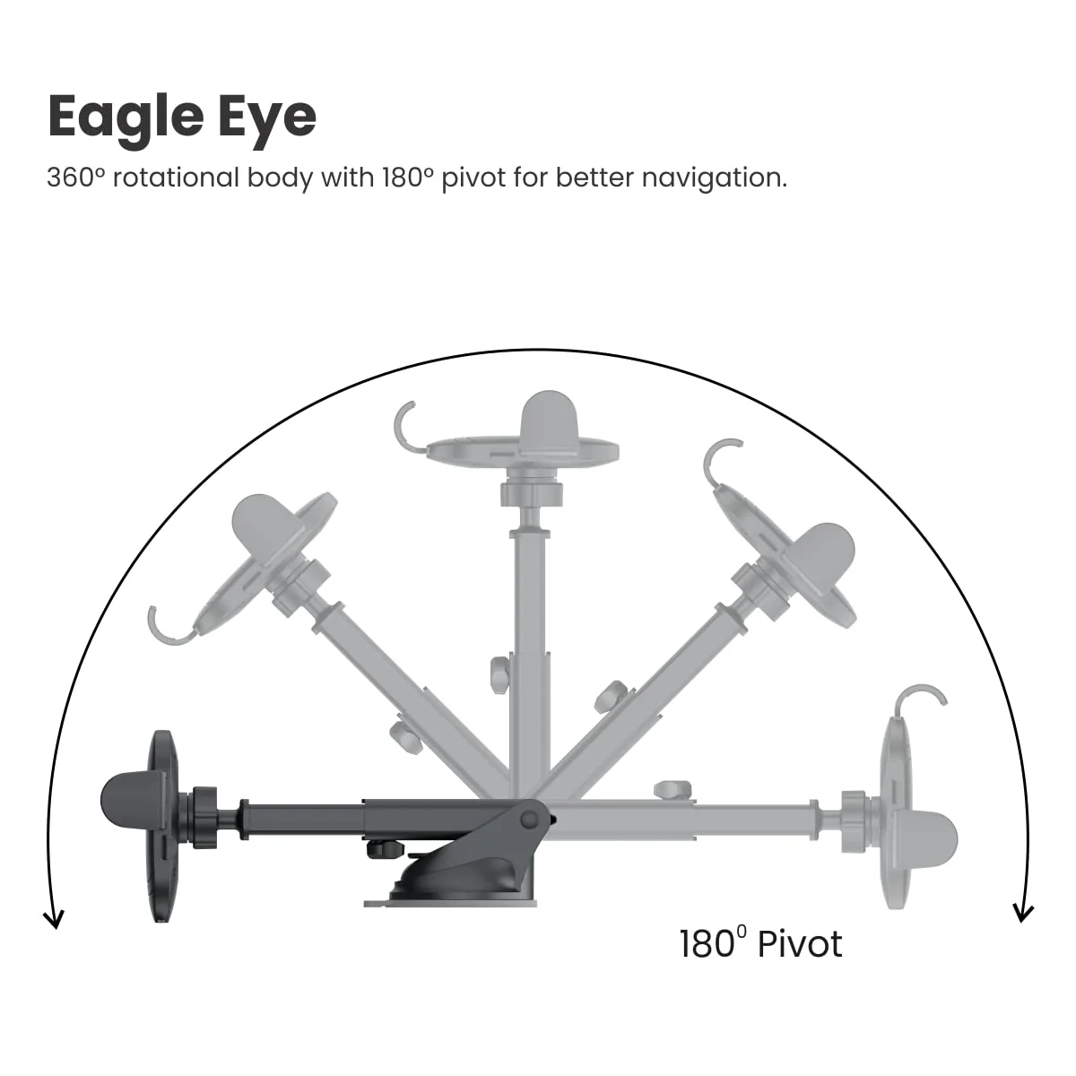 Clamp M2
Adjustable Height | 360° Rotation | Suction Cup Mount | 180° Pivot 5
