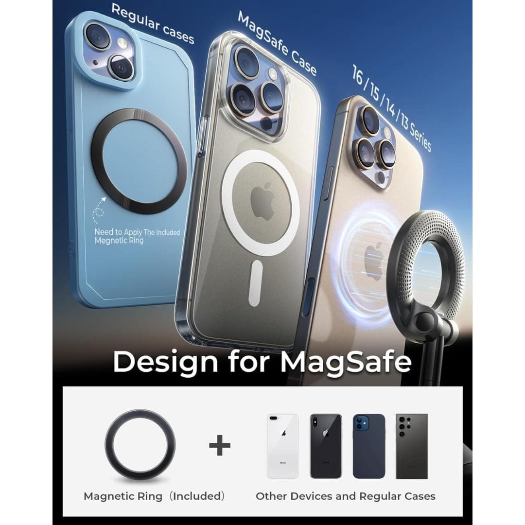 STARQ 360° Vaccum Magnetic Phones Holder, Magnetic Car Phone Mount, Hands-Free Suction Cup Phones Holder for Car/Gym/Mirror/Shower, Car Mount Compatible with All Mobile (Extended) 4