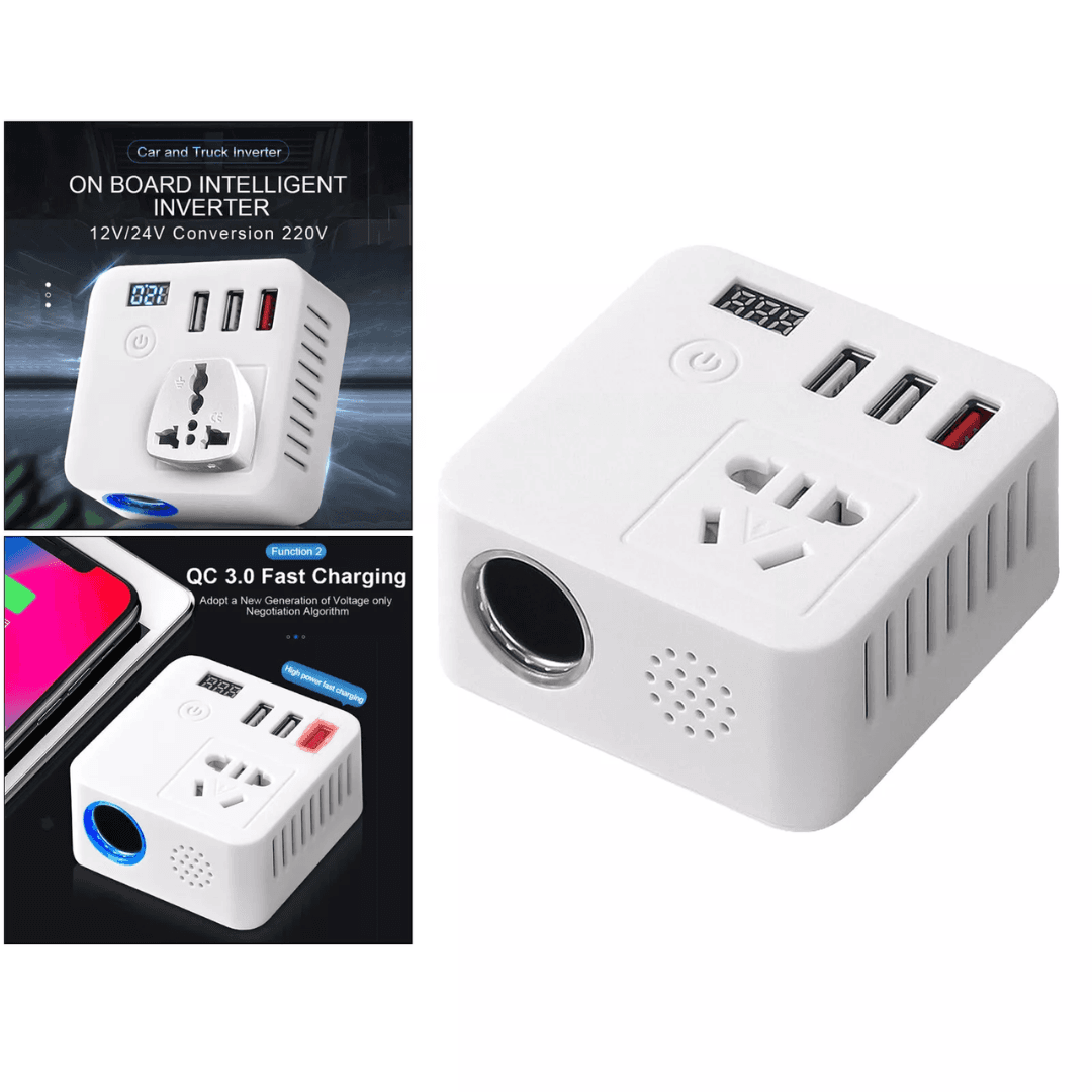 STARQ 12V AC to DC Converter 100-240V Car Cigarette Lighter Socket for Car Vacuum Cleaner Tire Inflator Car Air Purifier and Other Car Devices 72W Power Supply Adapter (6A) (White) 2