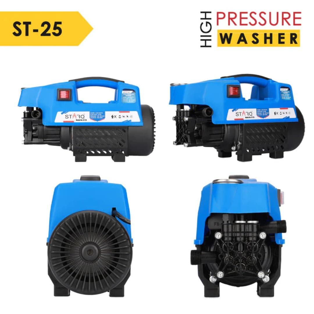 Starq ST25 High Pressure Washer, Car Washer, 2100 Watts Motor, 150 Bars, 8L/Min Flow Rate, 8 Meters Outlet Hose, Portable, Car, Bike & Home Cleaning 3