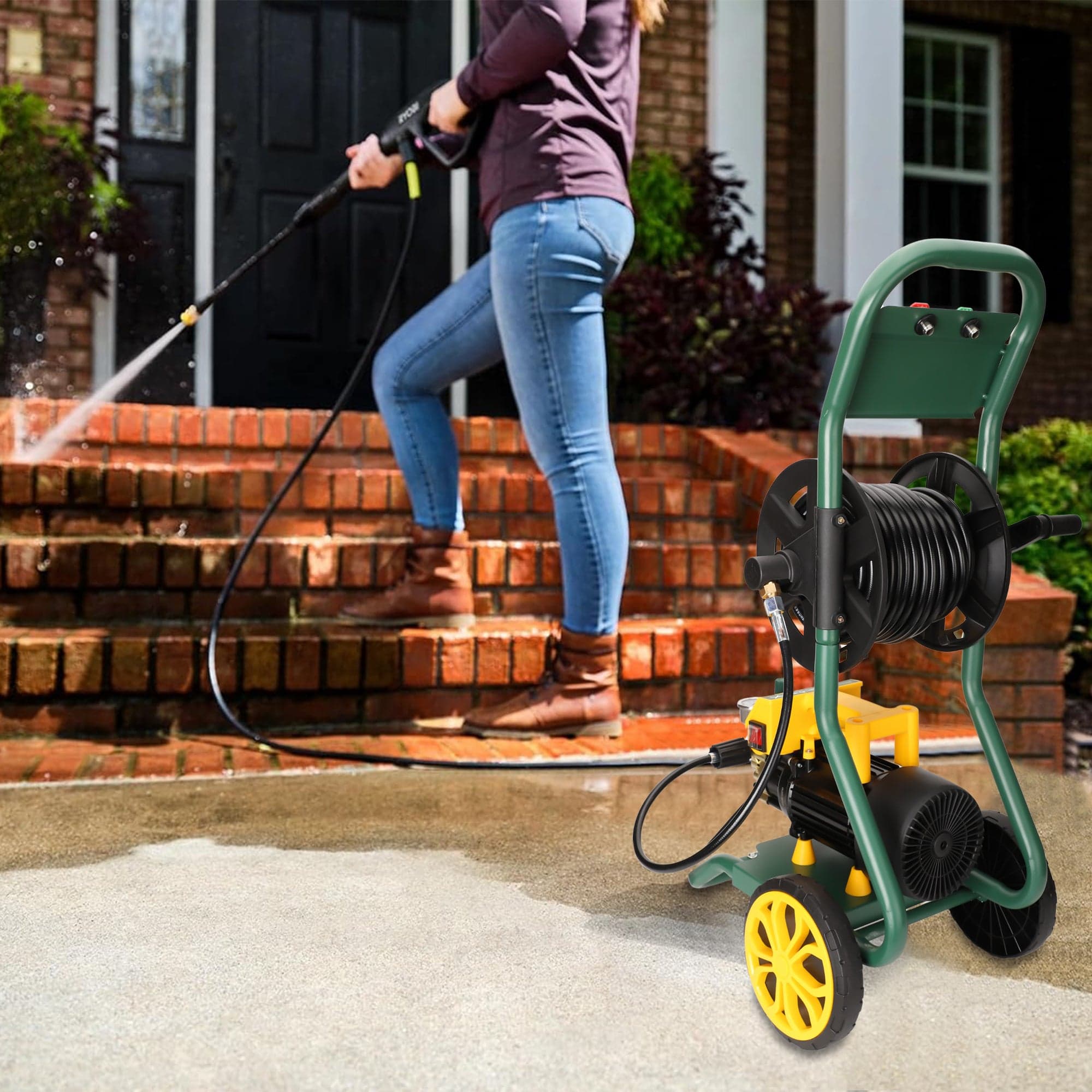 STARQ QT25 Commercial HIGH Pressure Washer Heavy Duty with 20METER Hose Pipe for CAR, Bike, Home & Truck Washing | (QT25 HPW 3000 WATTS 3HP 300 BAR 15LPM) 4