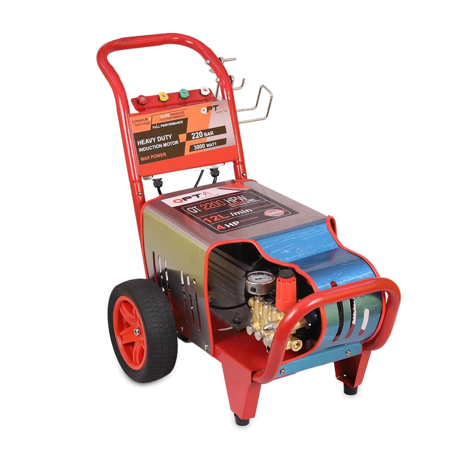 QPT By STARQ HIGH PRESSURE WASHER QT2200HPW 4 hp 3000 Watts HEAVY DUTY FOR COMMERCIAL USE 2