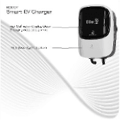 7.5kW EV Charger, Smart App, 32A, 1 Phase, 5M TPU Cable, Adjustable Amp, Indicator Light, WiFi BT, IP65, RCD A + 6ma DC, Emergency Earthing Off Option 5 Years Warranty* (White) 2