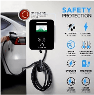 11kW EV Charger, 16A, 3 Phase, 5m TPU Cable, Large Touch Screen, Adjustable Amps, Wi-FI, BT, RFID, Emergency Switch, OTA Update, IP65, Built-in RCD, 5 Years Warranty* (Blaze11) 4