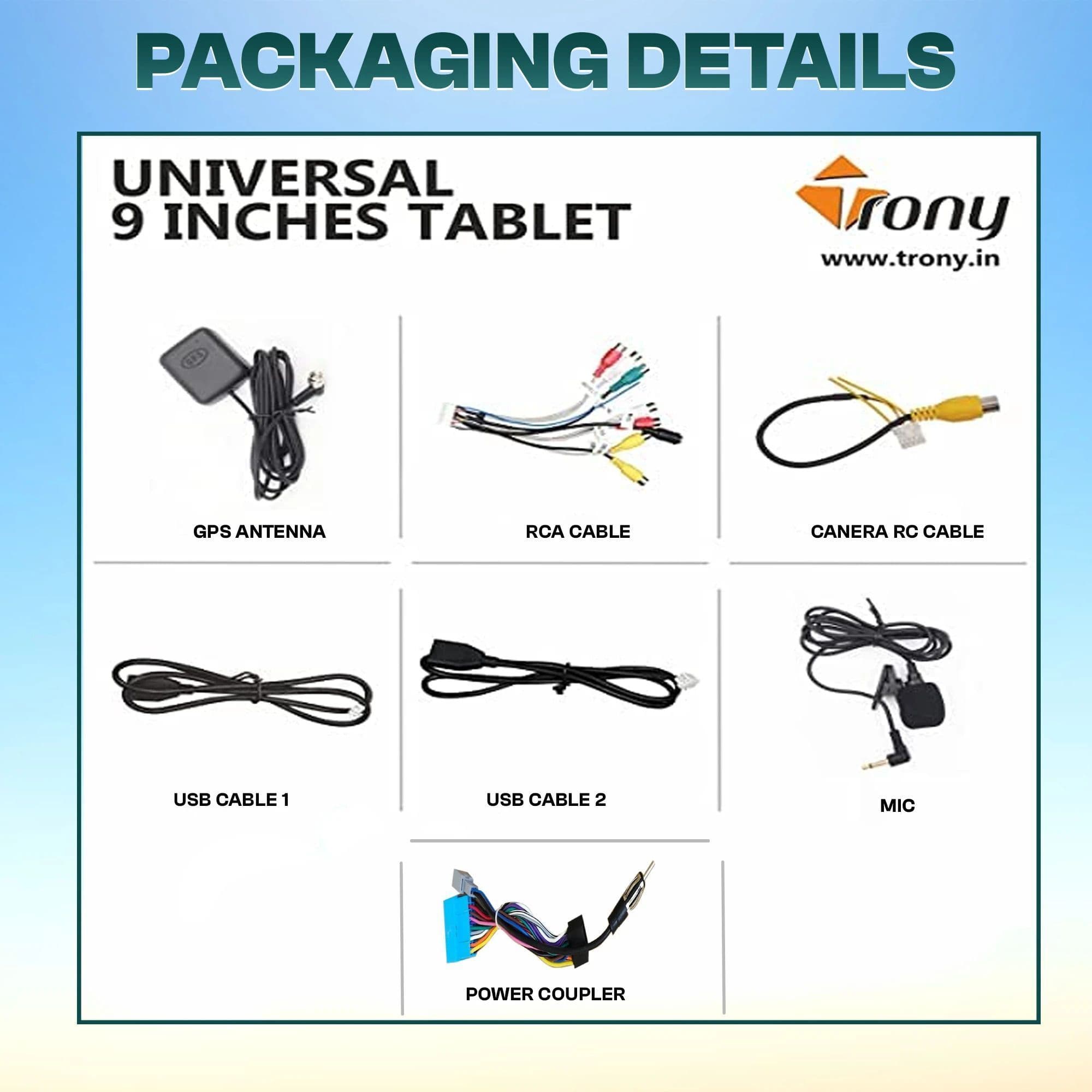 Trony 9-Inch Android Car Stere 5