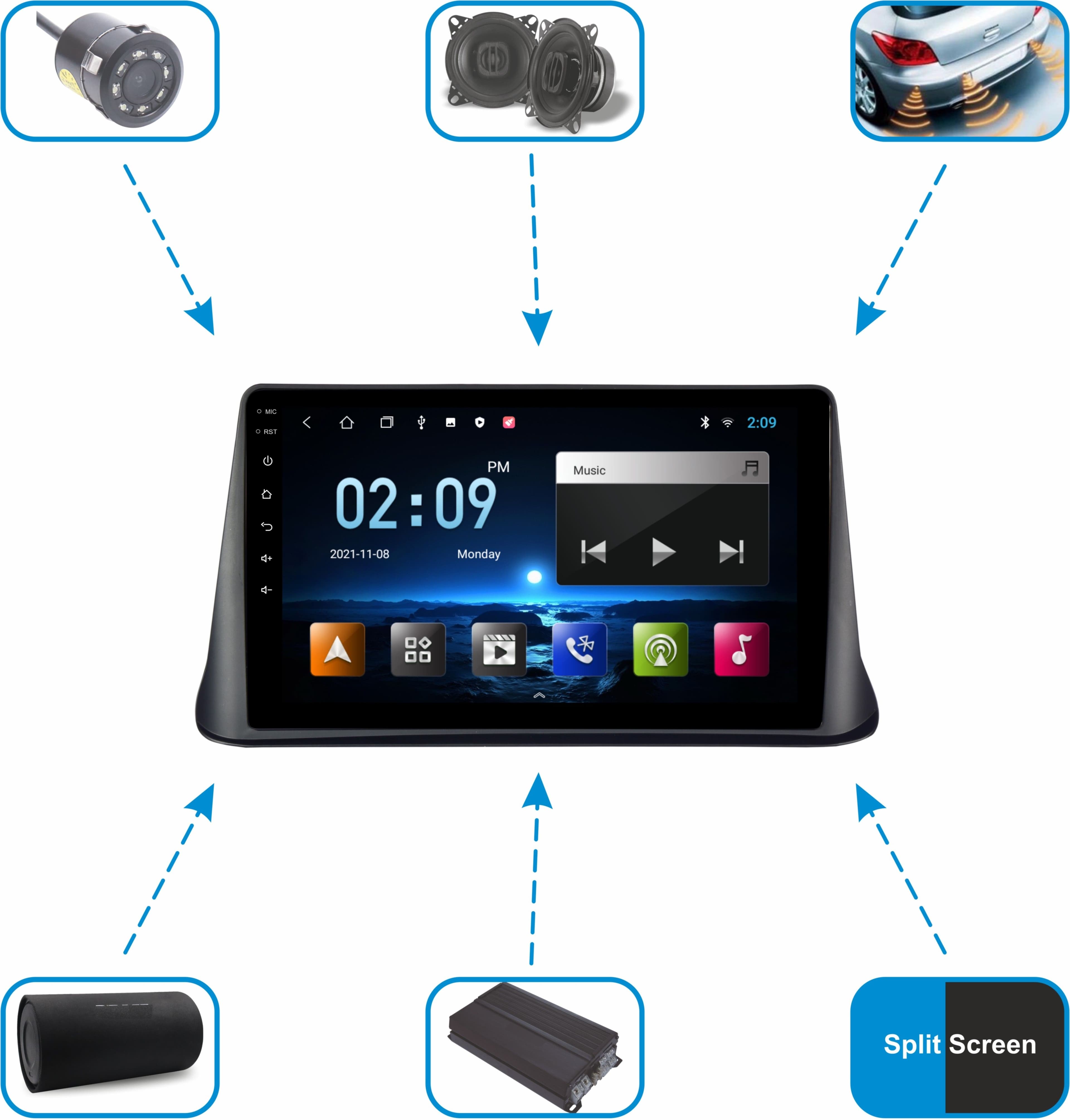 Trony 9 Inches Android 10 Syst 3