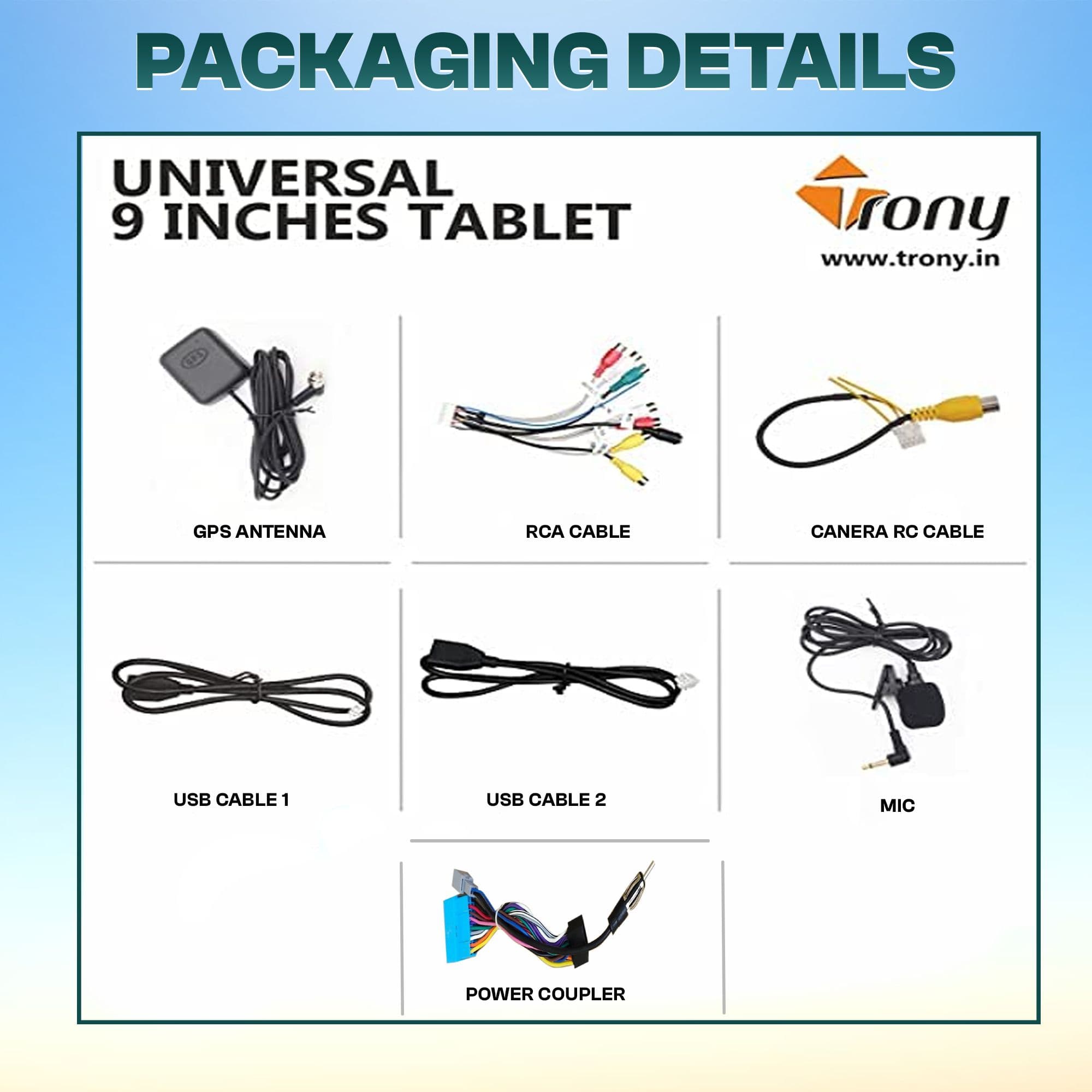 Trony 9-Inch Android Car Stere 5