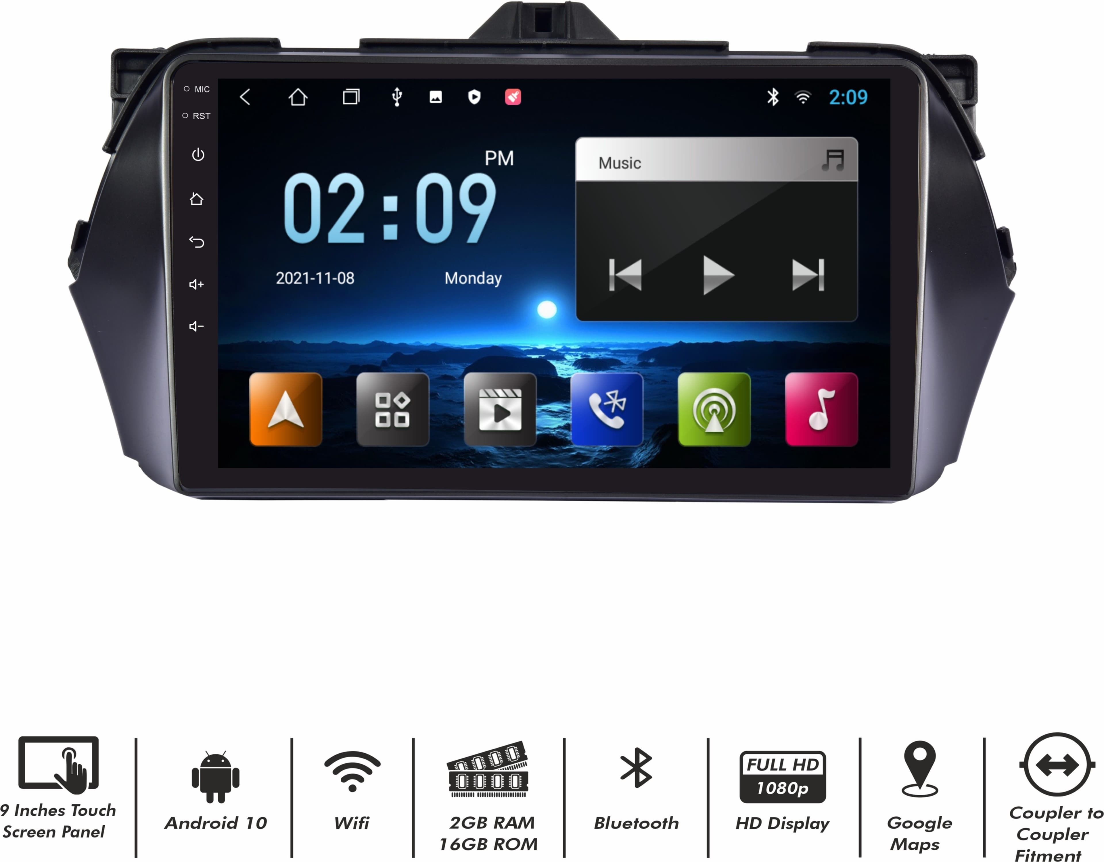 Trony 9 Inches Android 10 Syst 2