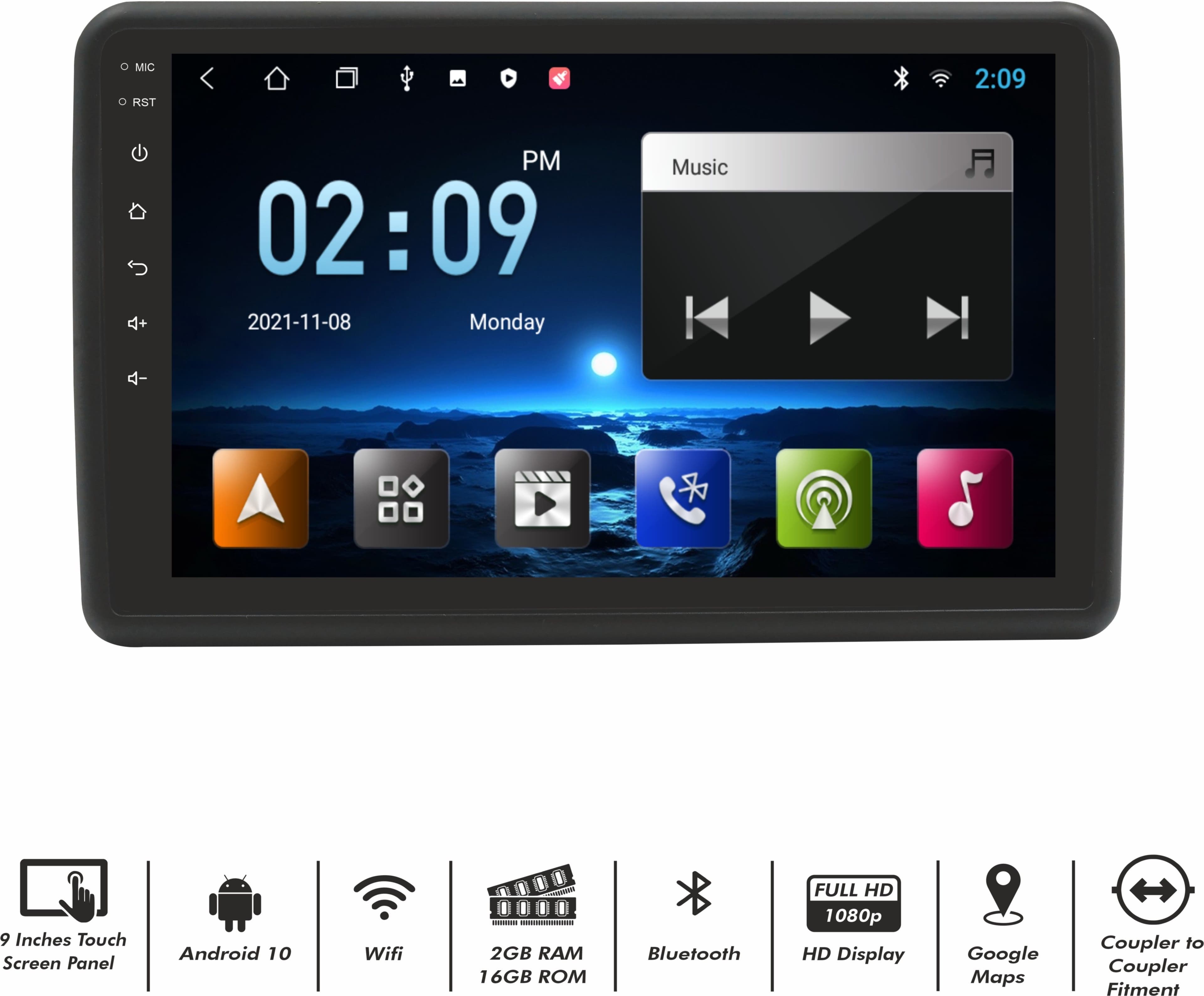 Trony 9 Inches Android 10 Syst 2