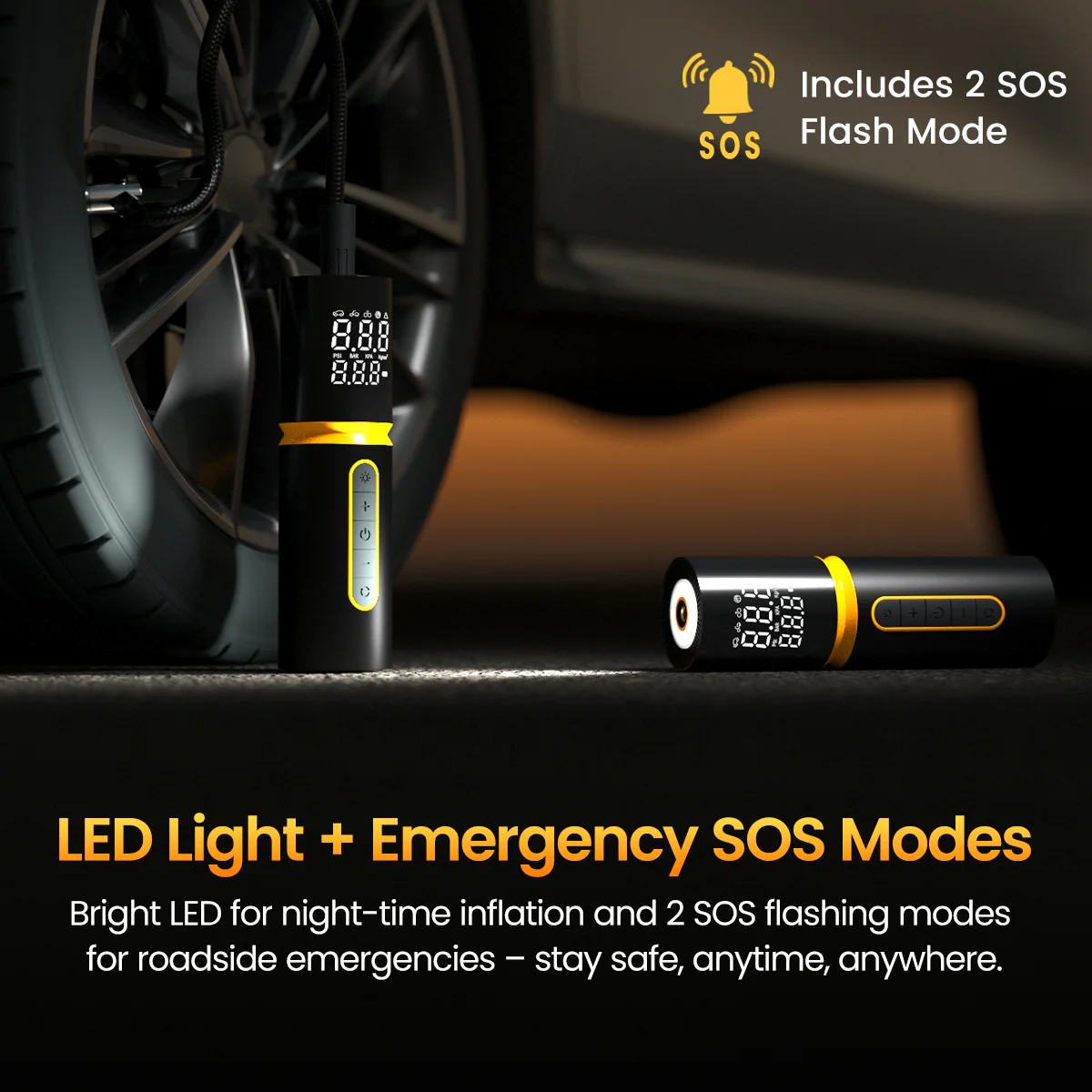 Vayu 5.0 Lite
150 PSI Corded Inflator | 3m Power Cord | Digital Display | Preset Modes | For Cars, Bikes, & Sport Balls 5