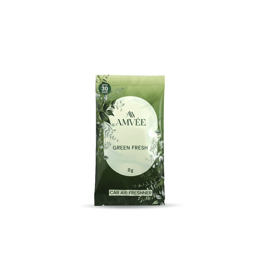 Gel Wink Hanging Car Perfume: Pack of 4 | Green Fresh | Long-Lasting Premium Car Fragrance 2