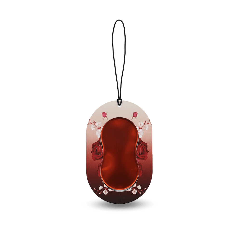 Gel Wink Hanging Car Perfume: Pack of 4 | Rose | Long-Lasting Premium Car Fragrance 2